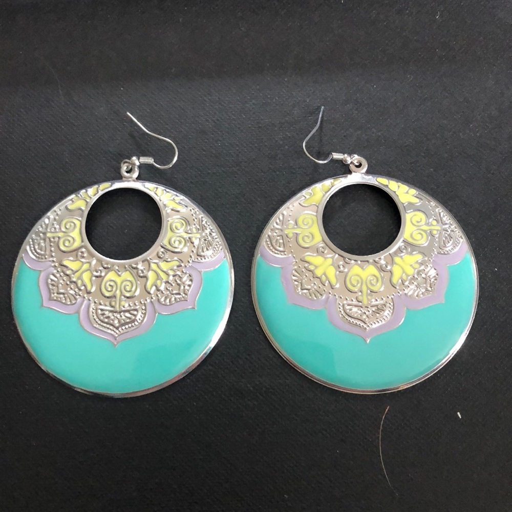 Silver earrings